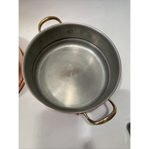 Copral Copper & Brass Tin Lined 6.75" Sauce Pan & Double Boiler - None-Ceramic - Picture 13 of 15